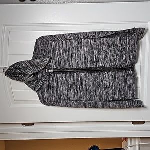 Juicy Couture sm. Zip up hoodie w/embellishments. Heathered charcoal